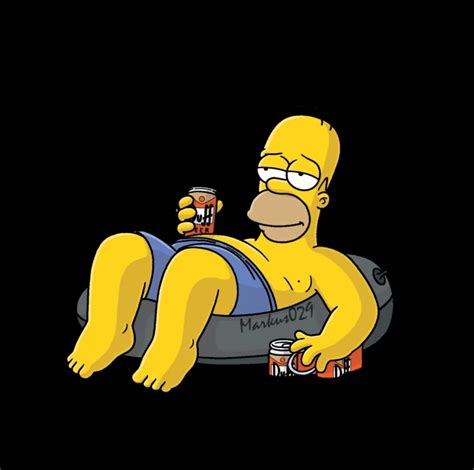 Dibujo De Homero Simpson Tomando Cerveza Imagui