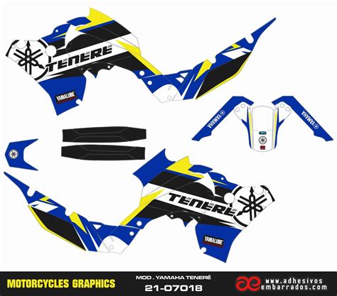 Kit déco Yamaha TÉNÉRÉ 700 ANA Adhesivosembarrados