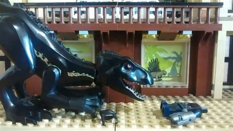 The Indoraptor Attack Lego Jurassic World Stop Motion Youtube