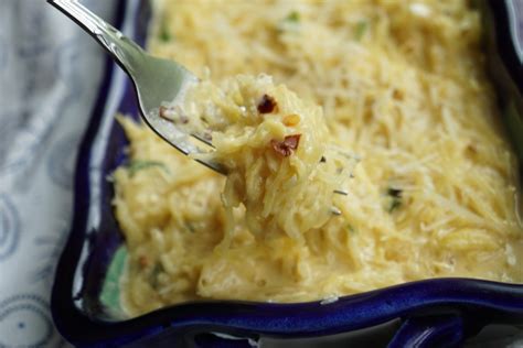 Creamy Garlic Spaghetti Squash A Healthy Makeover