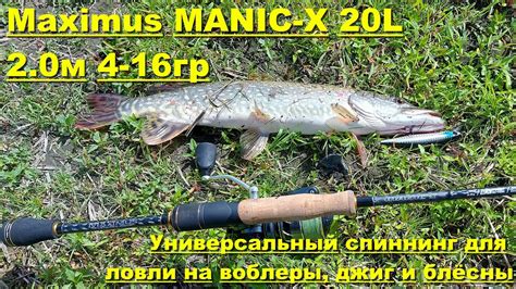 Maximus MANIC-X 20L. Универсальный спиннинг для ловли на воблеры, джиг ...