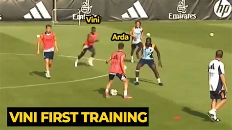 Vinicius Jr Showing Crazy Skills With Arda Guler During First Training