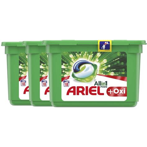 Detergent Capsule Ariel All In One PODS Plus Oxi Effect 54 Spalari