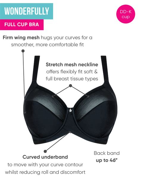 Curvy Kate Wonderfully Full Cup Bra Blackn N N N N Curvy
