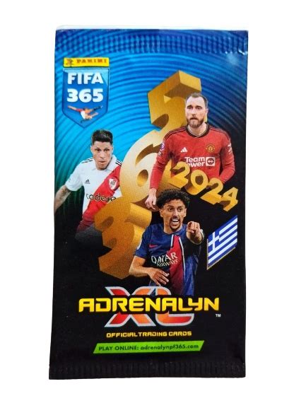 PANINI FIFA 365 2024 edycja GRECKA SASZETKA 6 KART PIŁKARSKICH