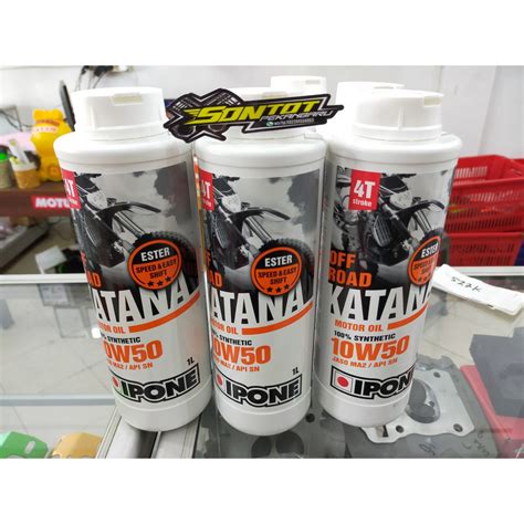 Jual OLI IPONE KATANA OFF ROAD 1L 10W50 Shopee Indonesia