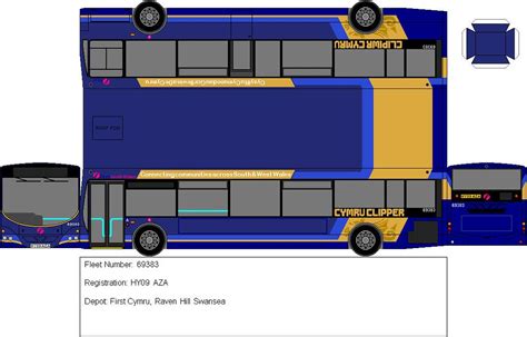 First Cymru Hy09 Aza 69383 Paperbus Net Of A Volvo B7r Flickr