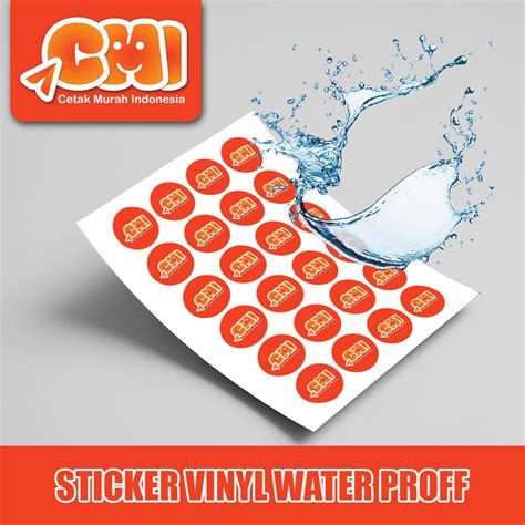 Jual Cetak Stiker Vinyl Waterproff Lembaran A3 Indonesiashopee Indonesia