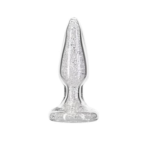 Pillow Talk Fancy Luxurious Glass Anal Plug With Bullet