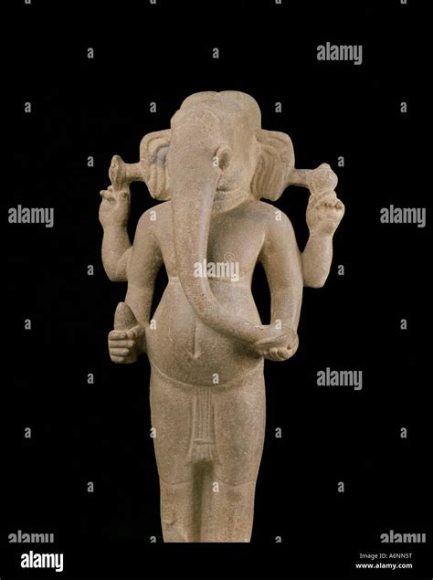 Statue Des Hindu Gottes Ganesh Khmer Kunst National Museum Phnom Penh