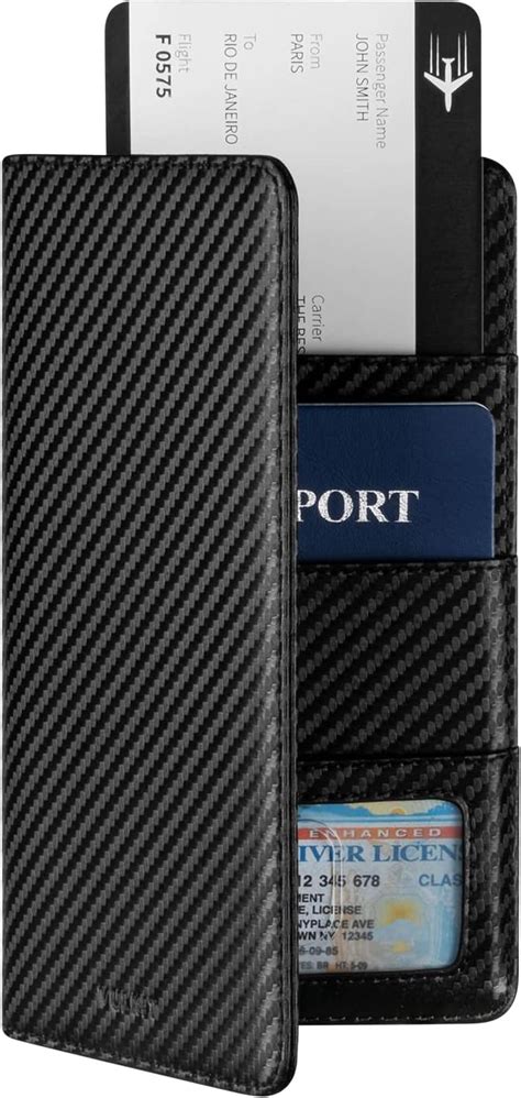 VULKIT Porte Passeport Portefeuille De Voyage Porte Passeport En Cuir