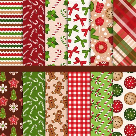 Amazon Konsait Sheets Christmas Scrapbook Paper X