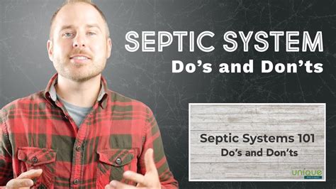 Septic System Do S And Don Ts Septic System 101 Youtube