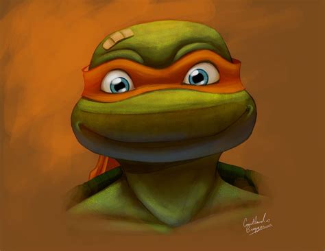 Mikey Portrait By ~ninja Turtles On Deviantart Ниндзя Черепашки ниндзя Микеланджело