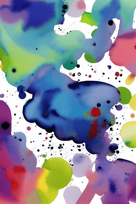 Blob De Tinta De Acuarela Abstracto K Creative Fabrica