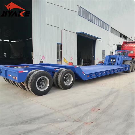 Refined Heavy Duty Axles Excavator Transport Gooseneck Lowboy Low