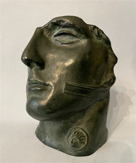 Proantic Sculpture Igor Mitoraj Bronze Face Centurion Ii