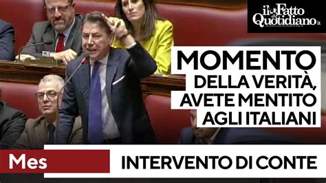 Mes l intervento infuocato di Conte Momento della verità Siete