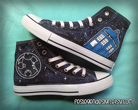 Your Name In Gallifreyan Custom Converse Doctor Who Tardis