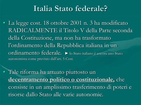 Ppt La Riforma Del Titolo V Della Costituzione Powerpoint