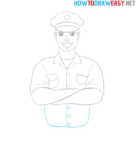 How To Draw A Police Officer Easy How To Draw Easy