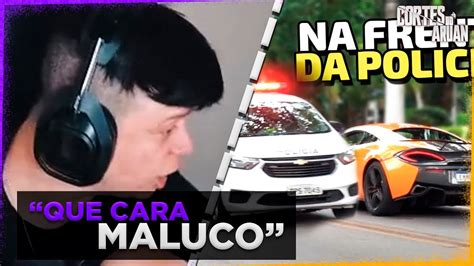 ARUAN REAGE A MCLAREN ACELEROU NA FRENTE DA POLÍCIA E FORAM ATRÁS DUB