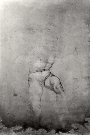 Male Nude Giclee Print Michelangelo Buonarroti Art