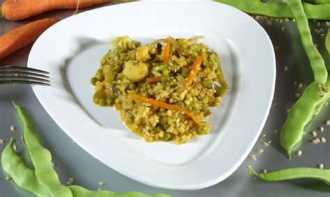 Arroz Integral Con Verduras Y Legumbres