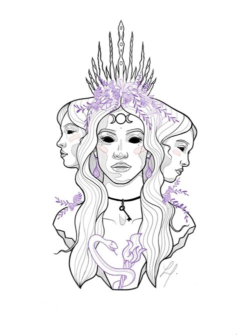 Hekate Tattoo Idea Greek Mythology Tattoos Greek Goddess Tattoo