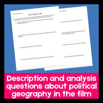 Argo Movie Guide Ap Human Geography By Miss Bee S Bodega Tpt