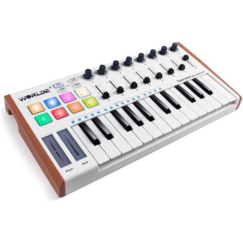 Worlde 25 Key Panda Tuna MIDI Controller Portable USB Keyboard Drum