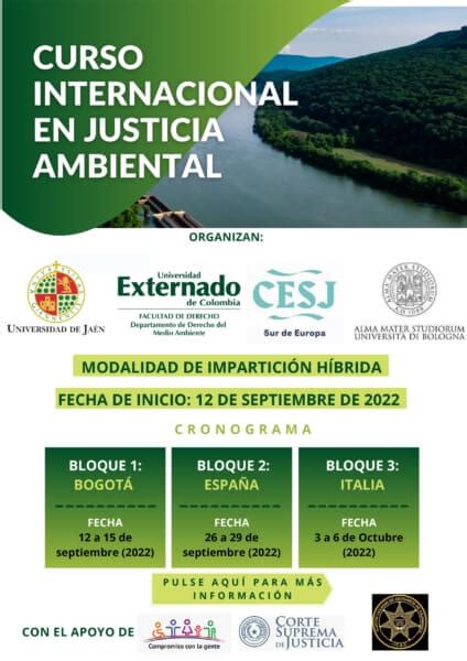 Curso Internacional En Justicia Ambiental Ilustre Colegio De