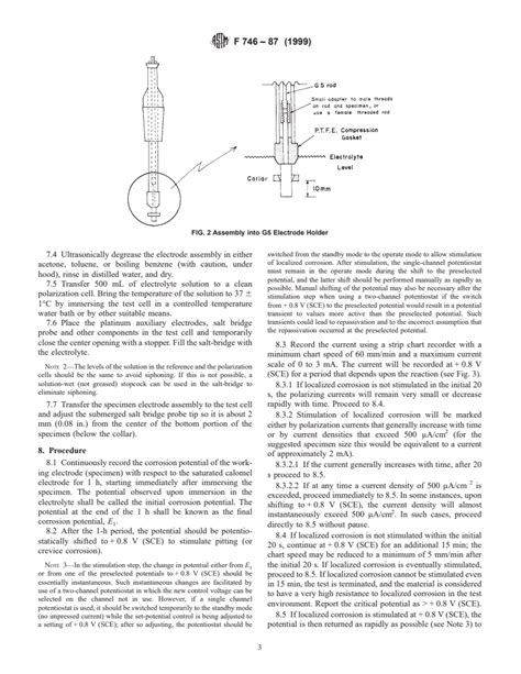 Astm F746 871999 Standard Test Method For Pitting Or Crevice