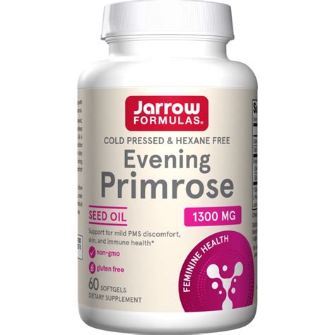 Evening Primrose GLA Olej z Wiesiołka 1300 mg 60 kaps Jarrow