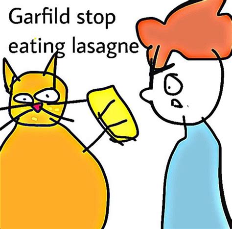 Garfield Lasagna Meme