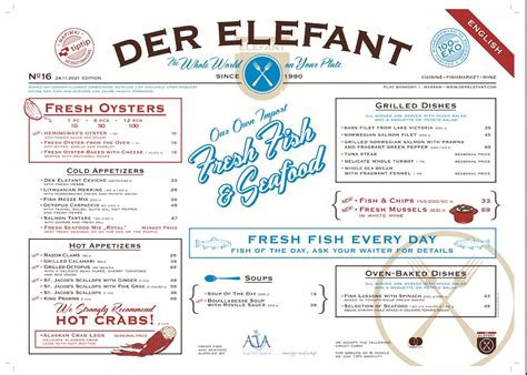 Menu At Der Elefant Pub And Bar Warsaw