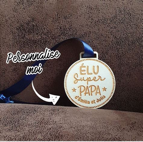 M Daille Bois Personnalis E Elu Super Papa Etsy France