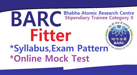 BARC Stipendiary Trainee Fitter Full Syllabus Exam Pattern And Full