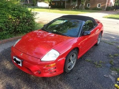 Sell Used 2004 Mitsubishi Eclipse Spyder GTS Convertible Red RELIABLE