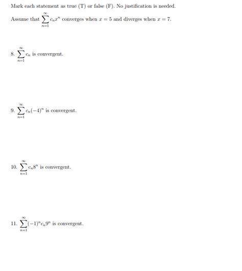 Solved Mark Each Statement As True T Or False F No Chegg