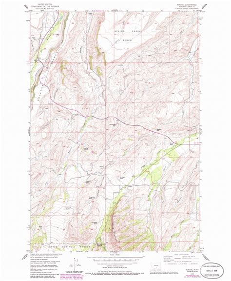 Roscoe Mt 1956 24000 Scale Map By United States Geological Survey Avenza Maps