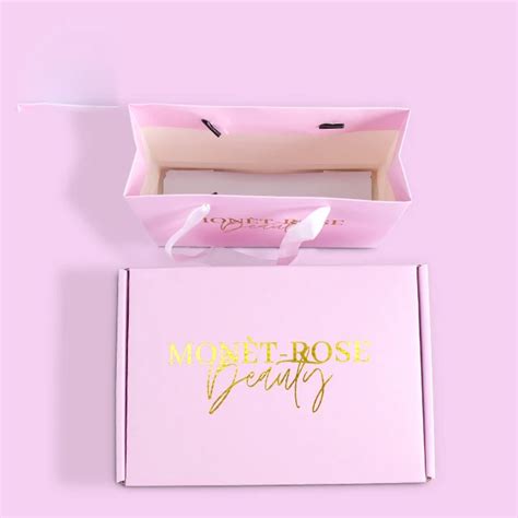 Sencai Pink Gift Box Package Customized Logo Printed Shipping Mailer