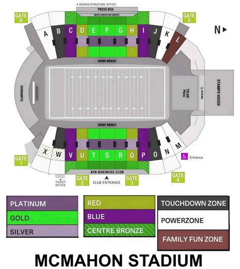 Mcmahon Stadium Seating Chart With Rows And Seat Numbers 2025