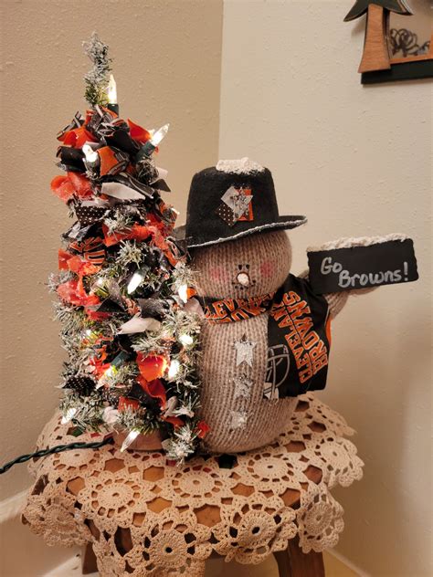 Cleveland Browns Snowman - Etsy