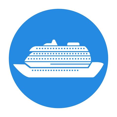 Icono De Crucero Vector Premium