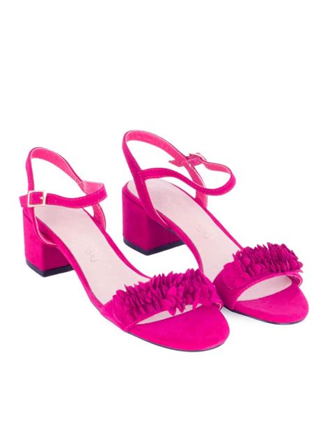 Sandalias Fucsia Tac N Cuadrado Pera Limonera