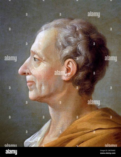 Montesquieu Portrait Of The French Philosopher Charles Louis De