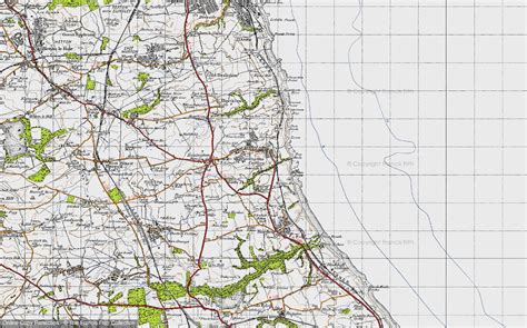 Historic Ordnance Survey Map of Easington Colliery, 1947