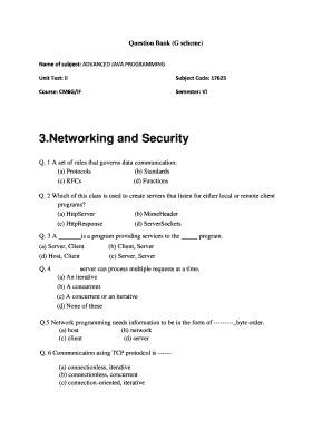 Mcq On Advanced Java Programming With Answers Pdf Fill Online