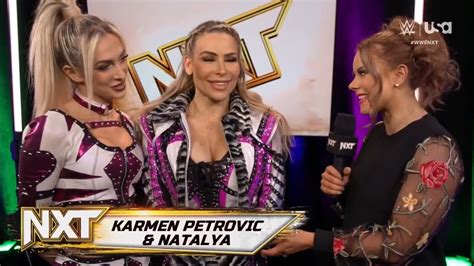 Natalya Karmen Petrovic Hablan De Shayna Baszler Lola Vice Nxt